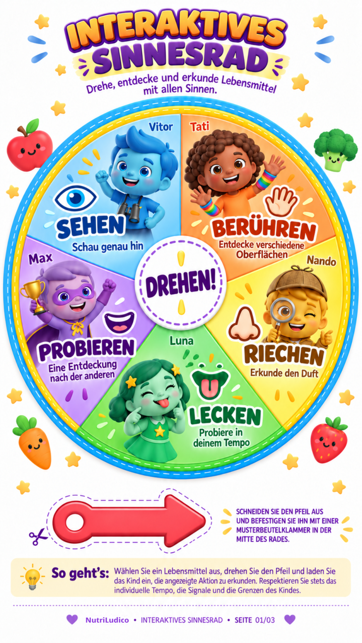 Das Sinnesrad macht die Einladung sichtbar